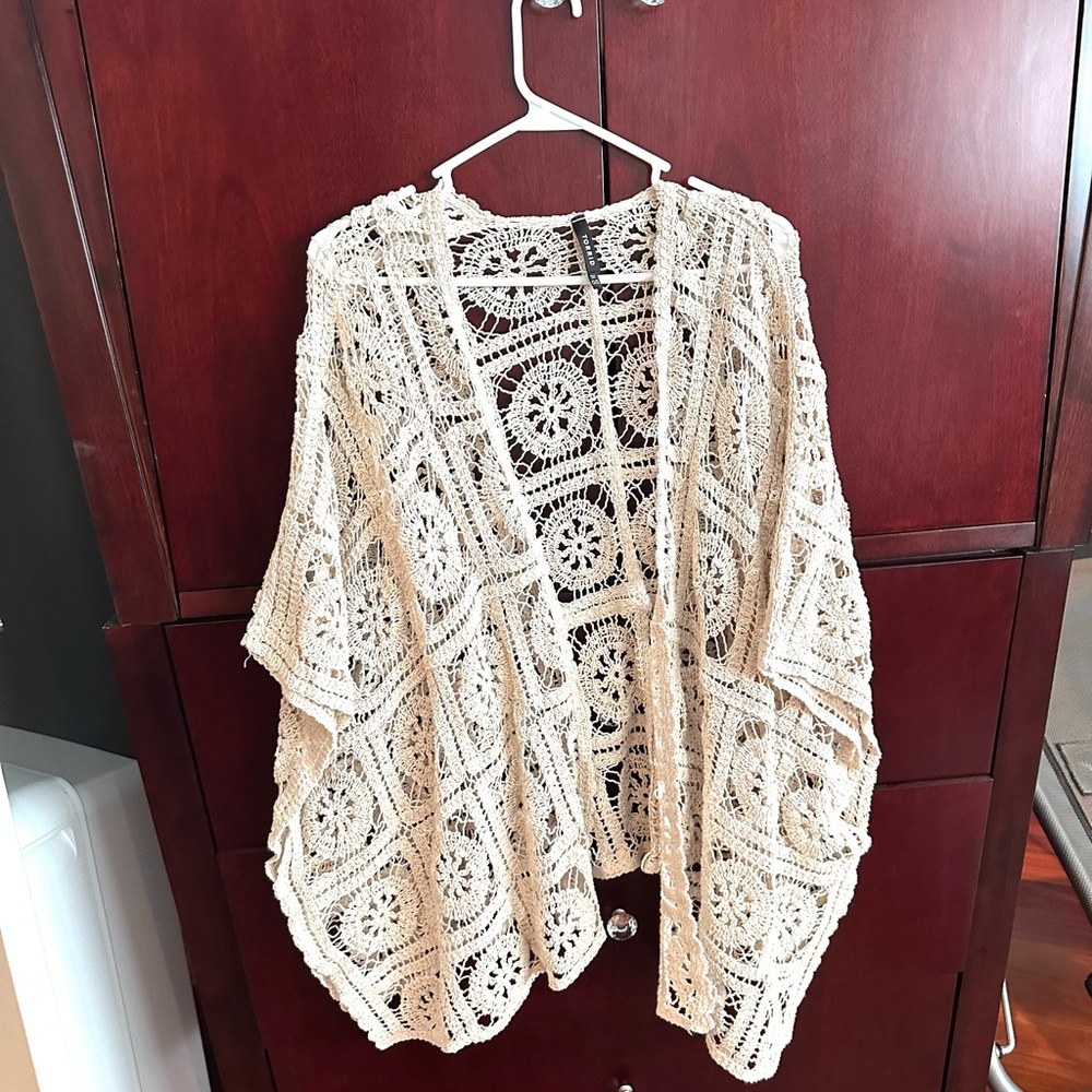 Torrid crochet summer Kimono Cardigan